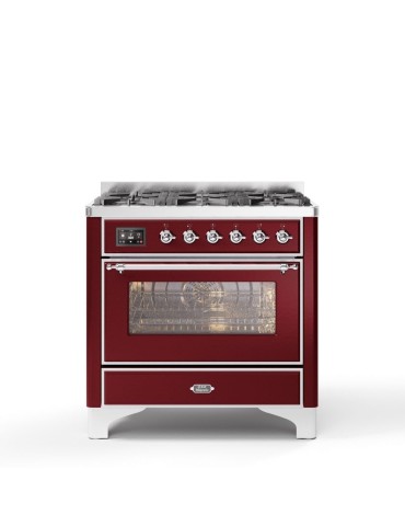 CUCINA MAJESTIC 70cm 4 FUOCHI GAS E FORNO ELETTRICO BIANCO ANTICO